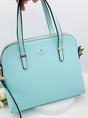 Kate Spade💙 New York Cedar Street Maise Satchel Bag Turquoise Mint Blue